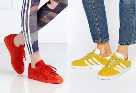 Cele mai bune pantofi de sex masculin și feminin adidas - cu aripi, un superstar și Hamburg, neo Adidas si gazela, alb