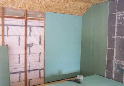 Pereții interiori, case de gips-carton beton celular (video)