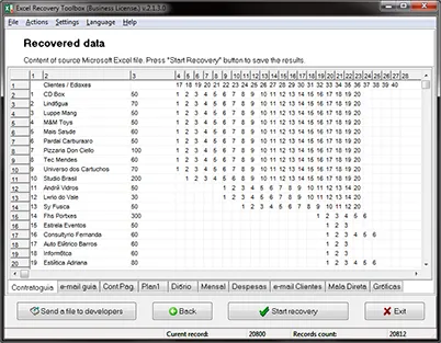 Recuperare de date din fișiere Excel deteriorate folosind Excel set de instrumente de recuperare