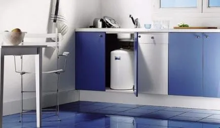 Vízmelegítő mosogató alá áramlás elvét, eszköztárhely