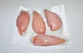 Печена пилешко филе увито в бекон - постепенно fotoretsept