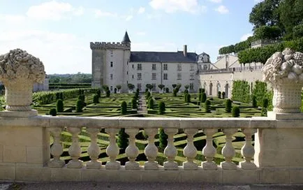 Château de Villandry Franciaországban és tervezési megoldás, és a táj design