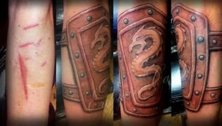 21 fotografii de tatuaje care au ajutat cu maiestrie ascunde cicatrici si alte imperfectiuni ale pielii