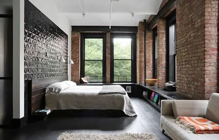 20 idei de design dormitor Abrupt în stil industrial