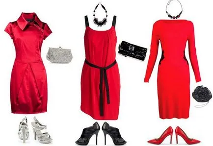 Tartozékok piros ruha fotó