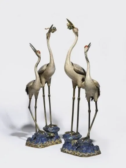 Stork (Heron) Feng Shui érték figurák