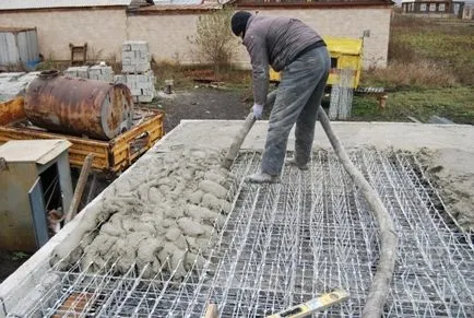 Caracteristici beton izolatie dală, dimensiuni