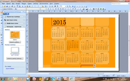 Master class pe tema „Crearea unui calendar în editorul Microsoft Office 2007-2003 programul“
