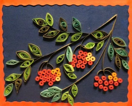 Mester osztályban Quilling „gally berkenye”