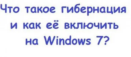 Ce este hibernare de ce este necesar să-l includă ca