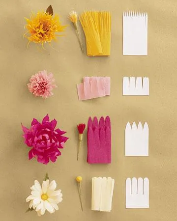 Virágdísz és kézműves krepp-papír