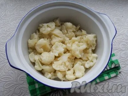 Karfiol, gomba sütőben - a recept egy fotó