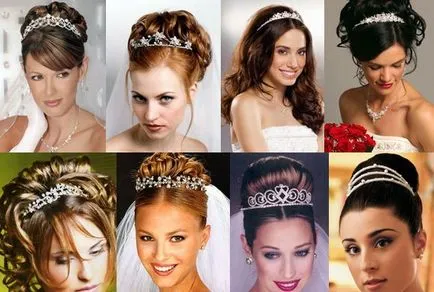 Tiaras haj tippeket kiválasztásánál - a menyasszony és a vőlegény - ötletek egy esküvő - esküvői ragyogó