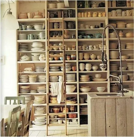 Дървени рафтове за кухнята за домакински уреди със собствените си ръце, гардероб ъглов