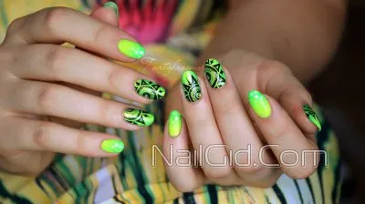 Nail Design mandula alakú számok, hírek és fotó oktatás