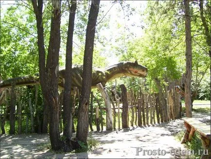 Dinopark dinozaur despre preturi Magnitogorsk, cum pentru a obține fotografii și clipuri video pe plajă, doar