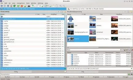 Krusader két ablaktábla fájlkezelő - egy jó alternatíva a delfin és Konqueror
