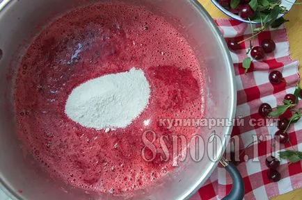 Jam от череша за зимна рецепта със снимка