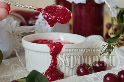 Jam от череша за зимна рецепта със снимка