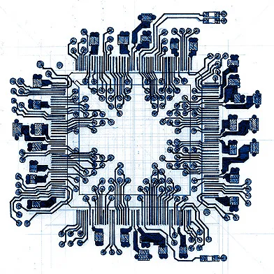 Electronics, stilou desenate pe hârtie - uvivu