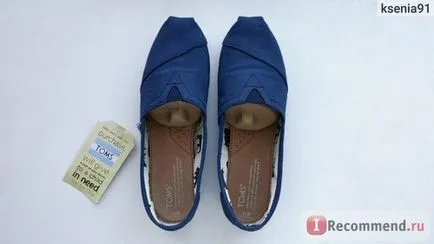 Espadrile TOMS bleumarin panza clasic - «espadrile celebre Toms - tendința de vară 2016) Fotografii