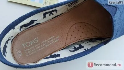 Espadrile TOMS bleumarin panza clasic - «espadrile celebre Toms - tendința de vară 2016) Fotografii