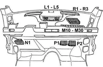 Ford Scorpio, biztosítékok és relék, Ford Scorpio