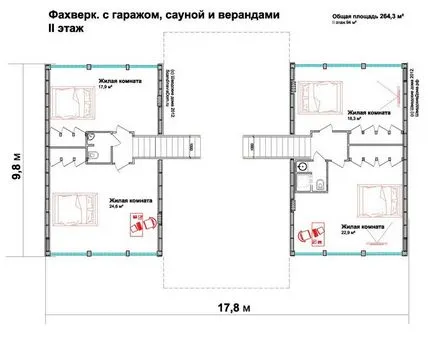 Половината от дърво проекти и спецификации на жилищата