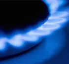 Газова печка - малък хол огнище - готварска печка, газова дюза, горелка, запалване