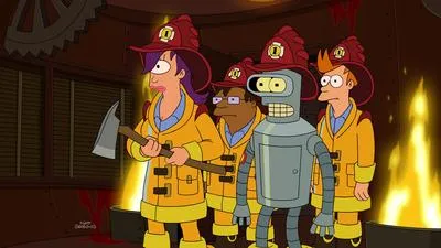 Futurama, сезон 7 - епизод 15 (вихрушка романтика Фрей и лила) гледате онлайн