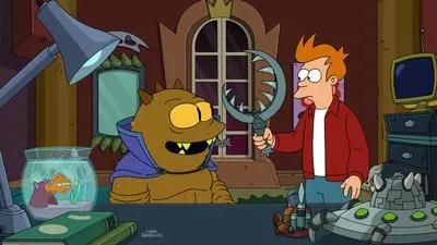 Futurama, сезон 7 - епизод 15 (вихрушка романтика Фрей и лила) гледате онлайн