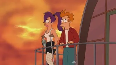 Futurama, сезон 7 - епизод 15 (вихрушка романтика Фрей и лила) гледате онлайн