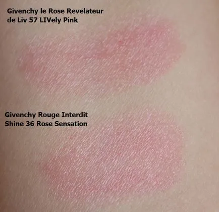 Givenchy peste Rose ruj Rouge Interdit Shine 36 a crescut de senzație - opinie, Swatch si machiaj, elia