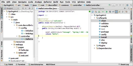 Ideea Intellij disloca pe Tomcat