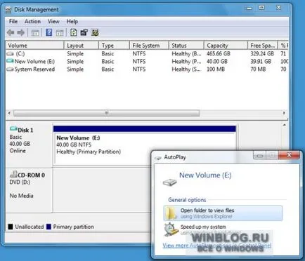 Utilizarea hard disk-uri virtuale în Windows 7 de backup