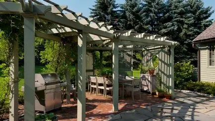 Producția de pergole din lemn la comanda de la Moscova cumpăra o pergola din lemn din ubesedki