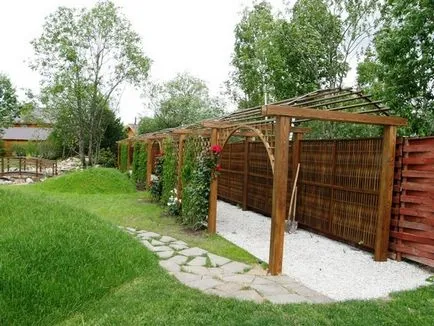 Producția de pergole din lemn la comanda de la Moscova cumpăra o pergola din lemn din ubesedki