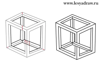 Как да се направи 3D етапи рисунка с молив