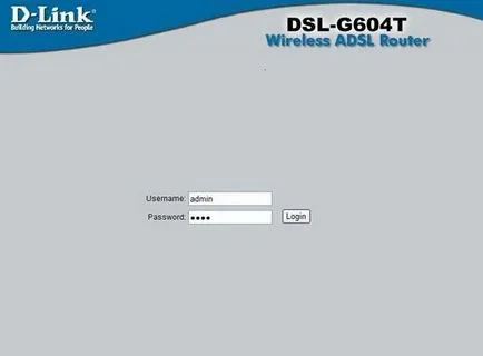 Как да конфигурирате рутер D-Link DSL-g604t