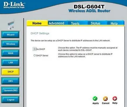 Cum se configurează un router d-link-g604t DSL