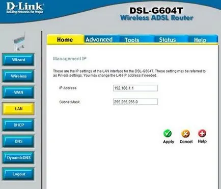 Как да конфигурирате рутер D-Link DSL-g604t