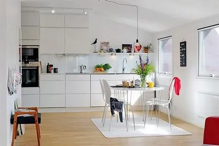 Cum de a decora bucătărie într-un stil scandinav, lux și confort