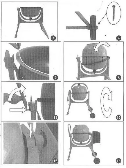 Как да се съберат на миксер трактор б FK 1510
