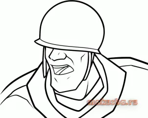 Cum de a desena un soldat din joc Fortress Tim (Team Fortress), cât de ușor și simplu creion,