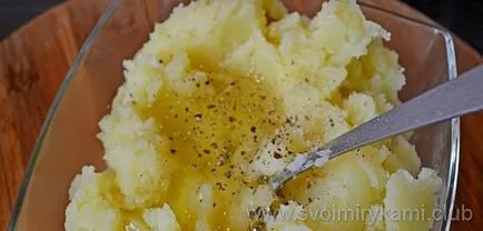 Как да се готви пай с картофи и гъби във фурната на стъпка по стъпка рецепта и снимка