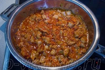 Főzni rizottó pulyka-lépésre recept pilaf fotók