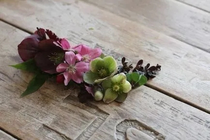 Hogyan készítsünk egy esküvői hajtű virág koszorú mini boutonniere