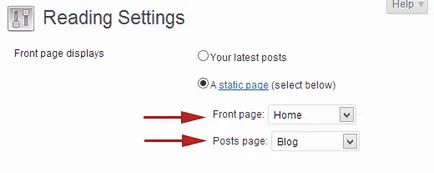 Cum de a crea o pagină separată pentru blog în WordPress, totul despre WordPress