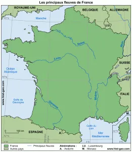 Franciaország legnagyobb folyó - a víz - a forrása a szépség és fiatalság