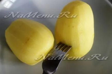 Малко картофи - в микровълнова фурна, рецептата
